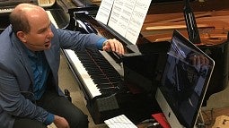 Alexandre Dossin at piano