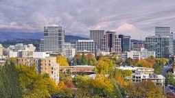 Skyline image of Portland