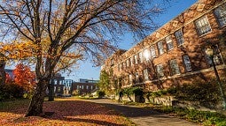 Fall campus scene