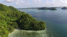 View of northern Rock Islands of Palau