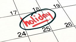 Holiday calendar
