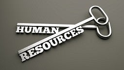 Image of keys forming words Human Resources