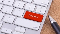Keyboard with directory key