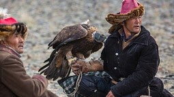 Hunting with eagles in Krygyzstan