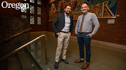 Professors José Meléndez (left), John Arroyo (right), and Gerardo Sandoval comprise the Access and Equity Research Group. Photo by Charlie Litchfield, University Communications