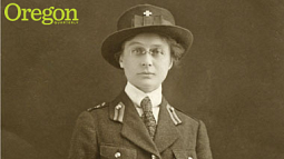 The indomitable Fern Hobbs, shown here as a member of the Salvation Army in Paris, c. 1918. When Miss Hobbs came to town, the saloons were shut down. Photograph courtesy John De Farrari