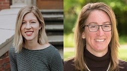 Maria Schweer-Collins, doctoral student (left) and Elizabeth Skowron, a professor in UO’s Department of Counseling Psychology and Human Services, who serves as Schweer-Collins’ faculty mentor
