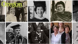 Portraits of 11 distinguished Oregonians who are featured in the 'Our Impact through Images' exhibit
