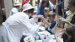Kids at a science camp