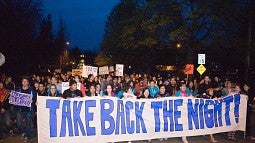 Take Back the Night marchers