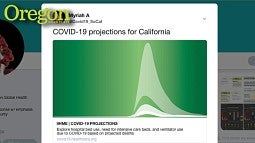 Kunipo-Aguirre's Twitter feed helped to draw attention to the spread of COVID-19 in California