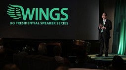 President Schill at Wings event