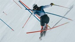 Olympic downhill skier
