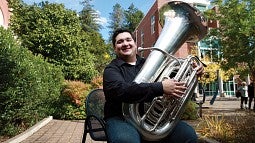 Music student Juan Valdez