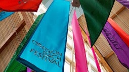 Bach festival banners