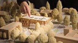 Model of the new Tykeson Hall