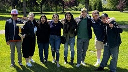 Student members of Unidos, the UO chapter of the Hispanic Public Relations Association