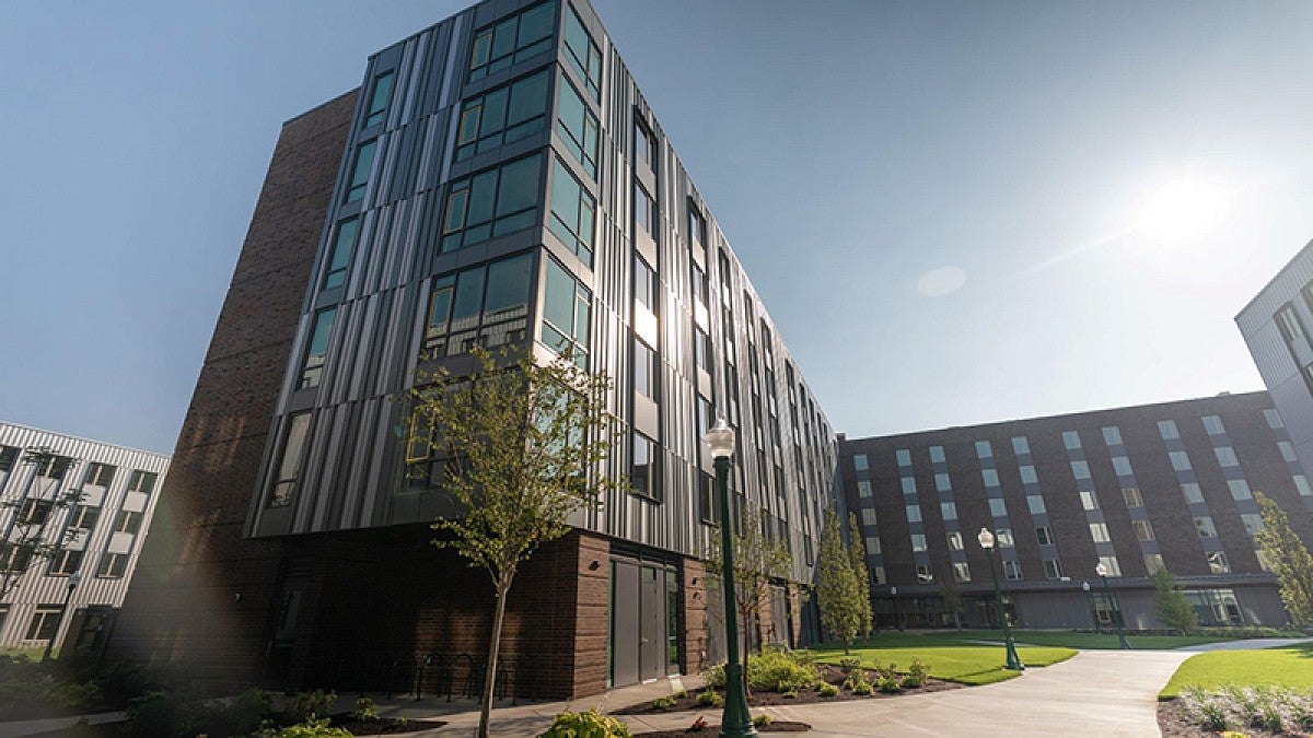 The UO's newest residence halls at East 15th and Agate streets