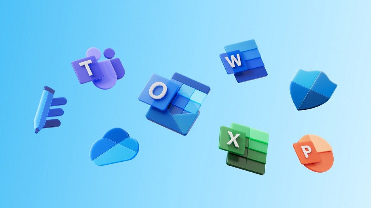 various Microsoft program logos