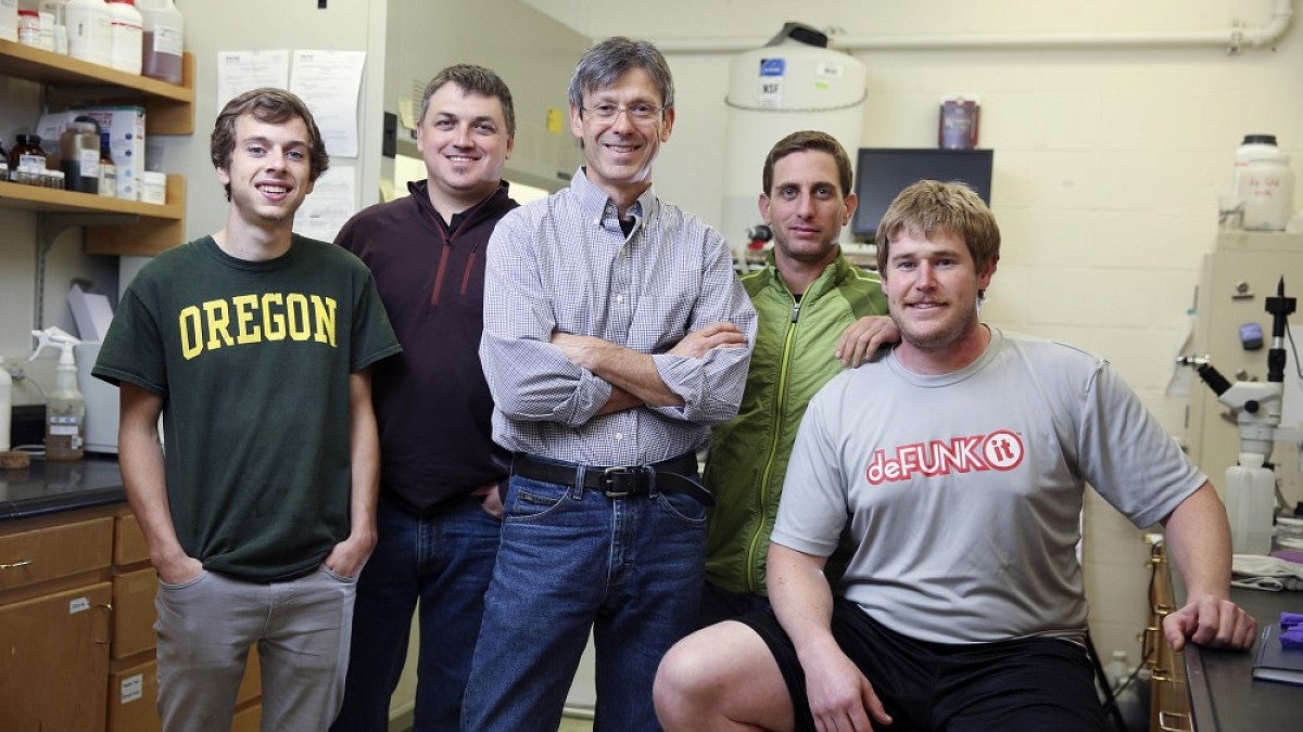 Richard Geiger (center) and the Dune Sciences team 