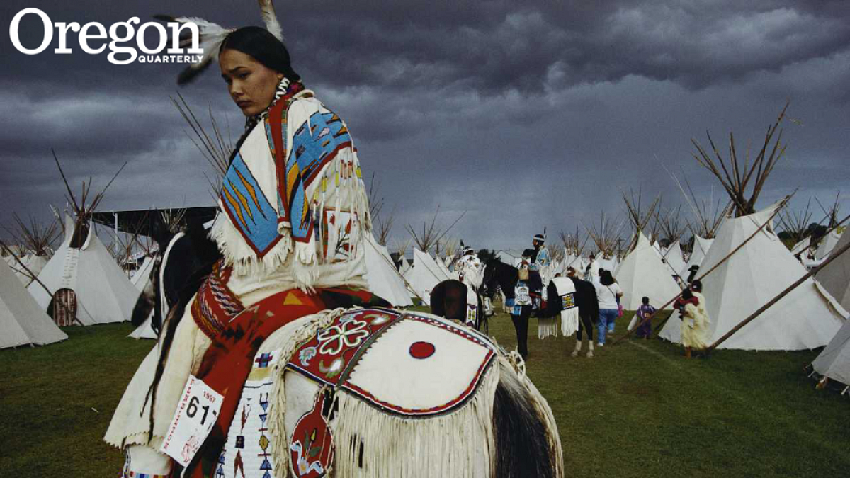 American Indian beauty pageant winner, Oregon, 1997. Photograph by William Albert Allard - National Geographic Stock
