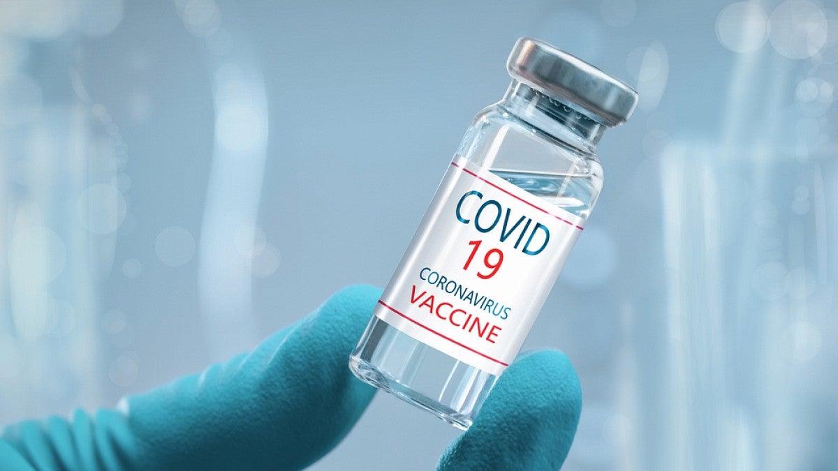Coronavirus vaccine bottle