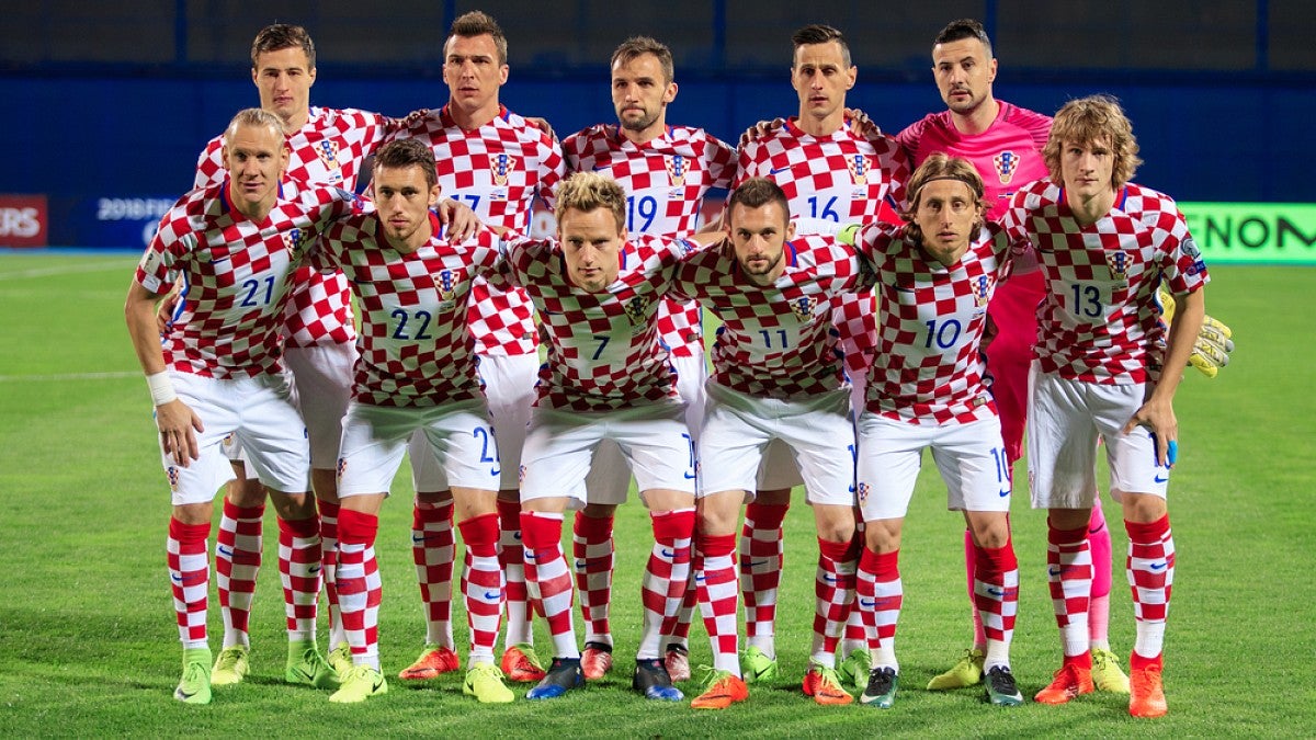 The Croatian soccer team