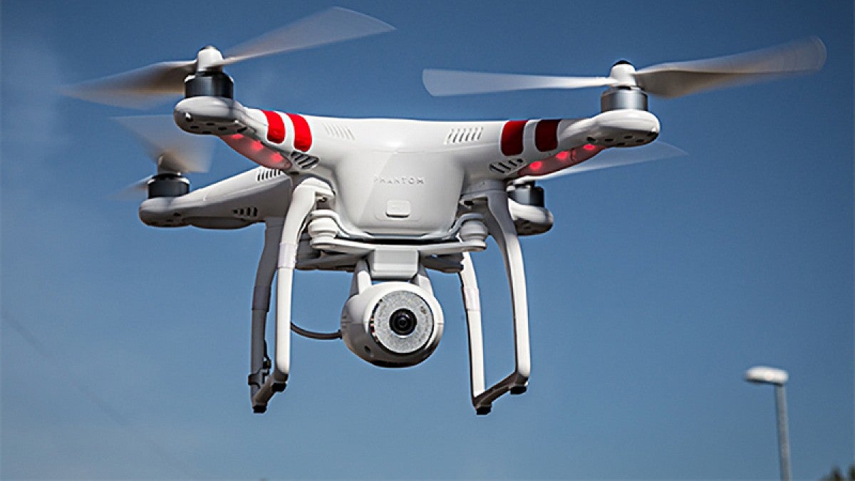 A quadcopter drone