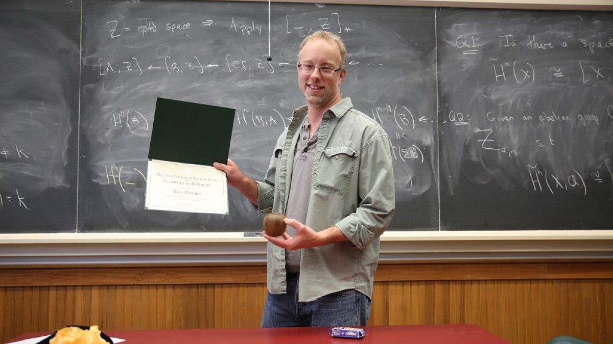 Mathmatics professor Dan Dugger