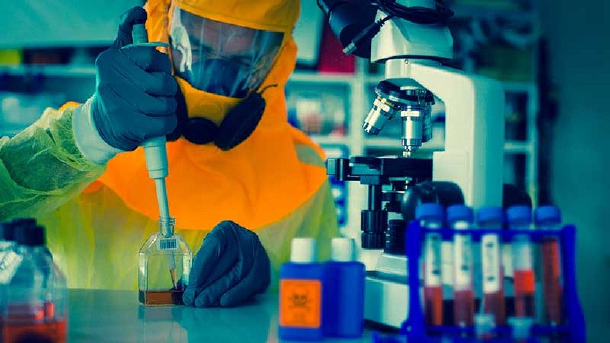 Ebola testing lab