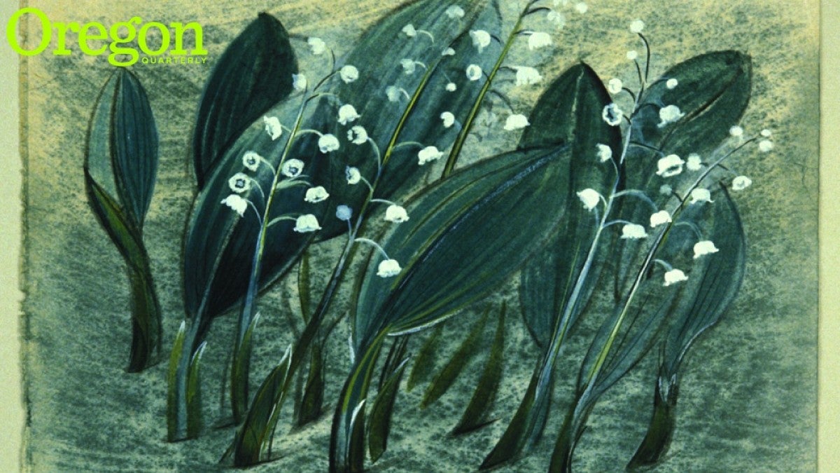 Cluster of Lily-of-the-Valley plants, ca. 1954. Photograph courtesy Jordan Schnitzer Museum of Art