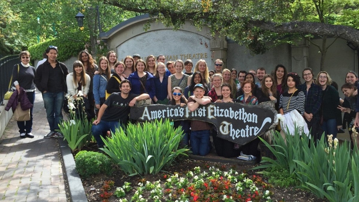 Clark Honors College students at Oregon Shakespeare Festival