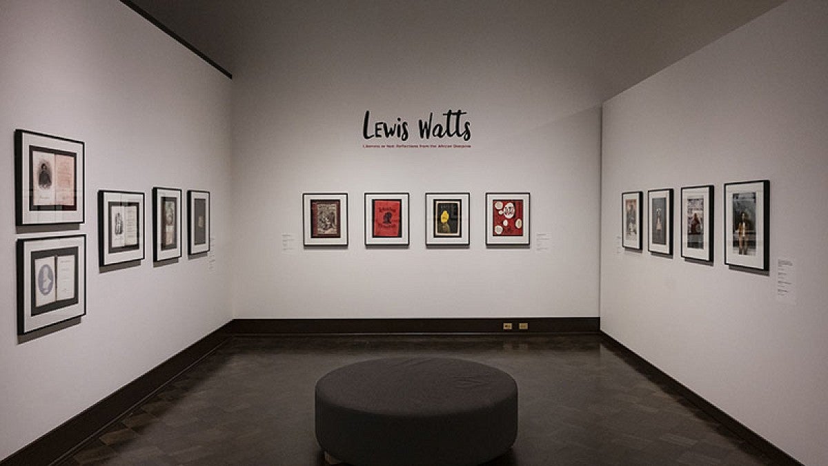 Lewis Watts art in gallery