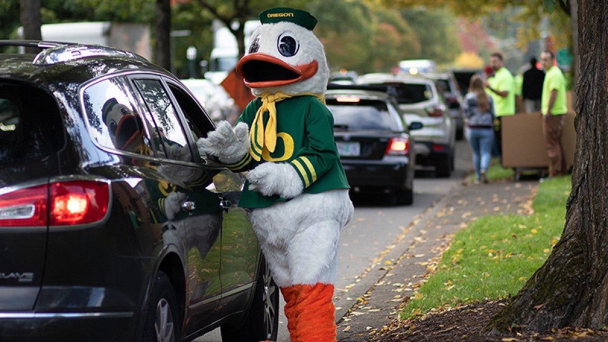 The Duck on move-in day