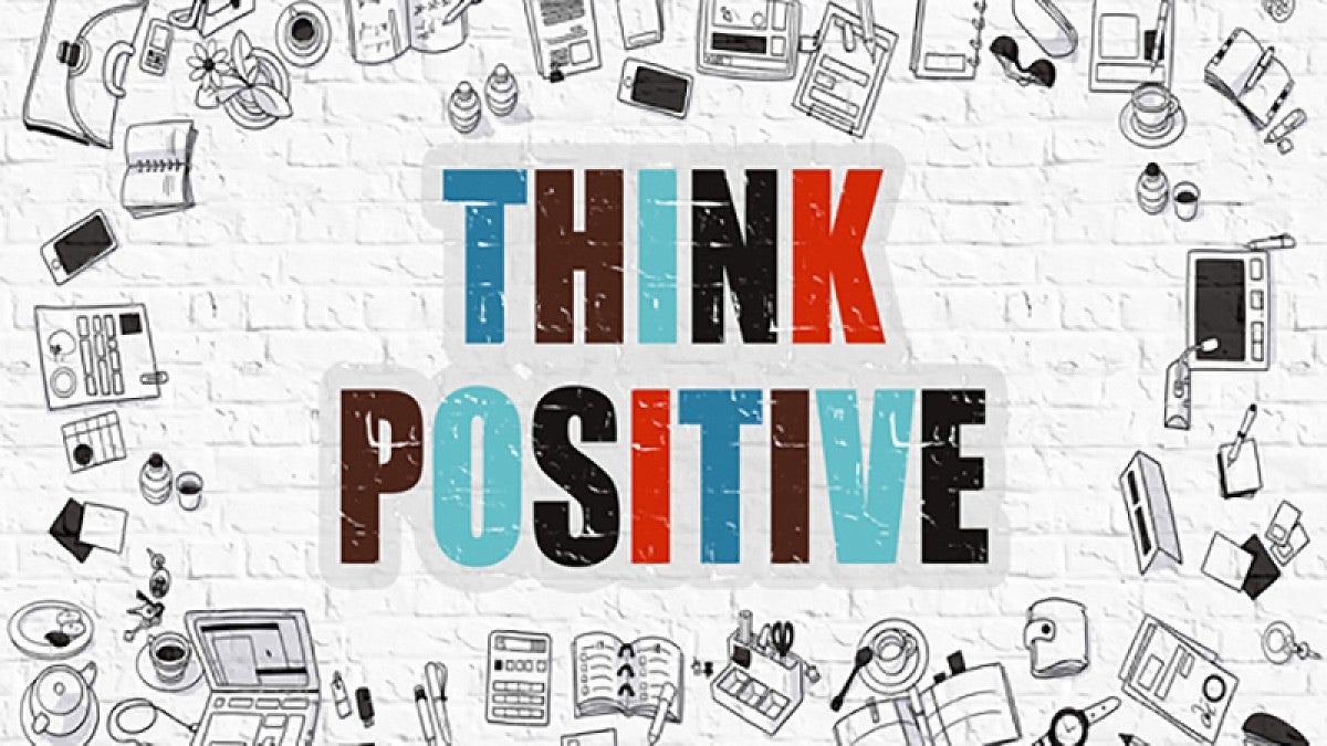 'Think Positive' logo