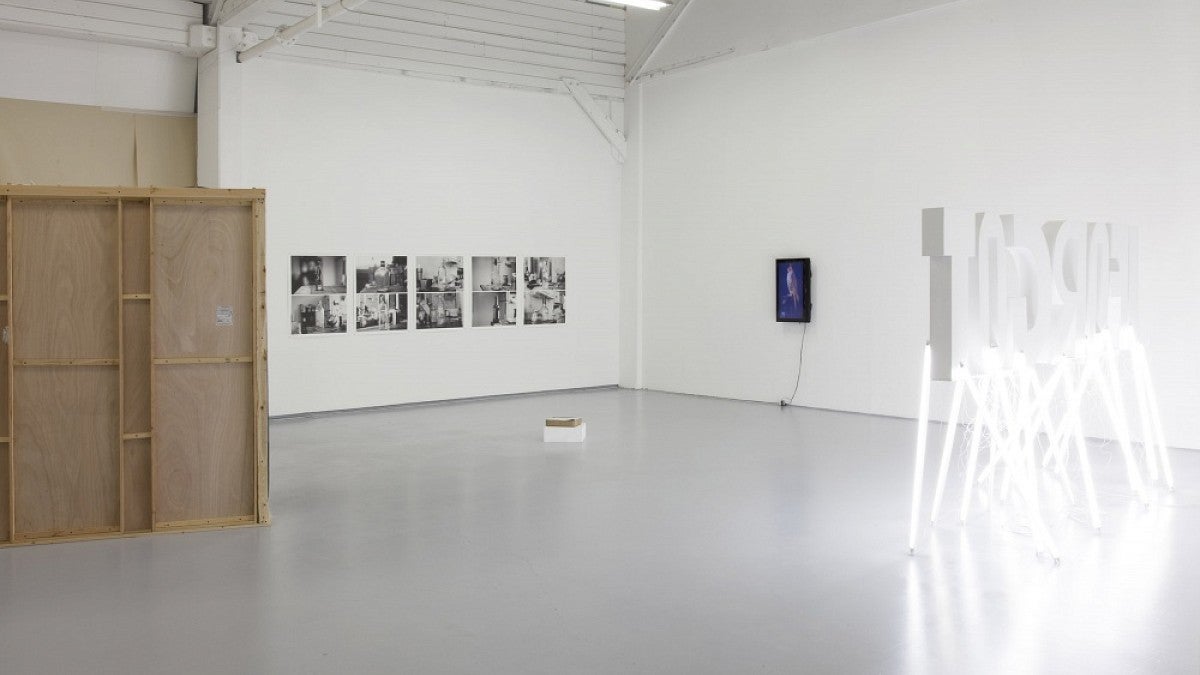 Installation view of “Slow Burn” at Ditch Projects