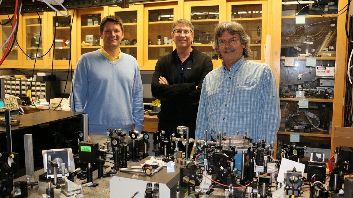 Professors Brian Smith, Andy Marcus and Mike Raymer