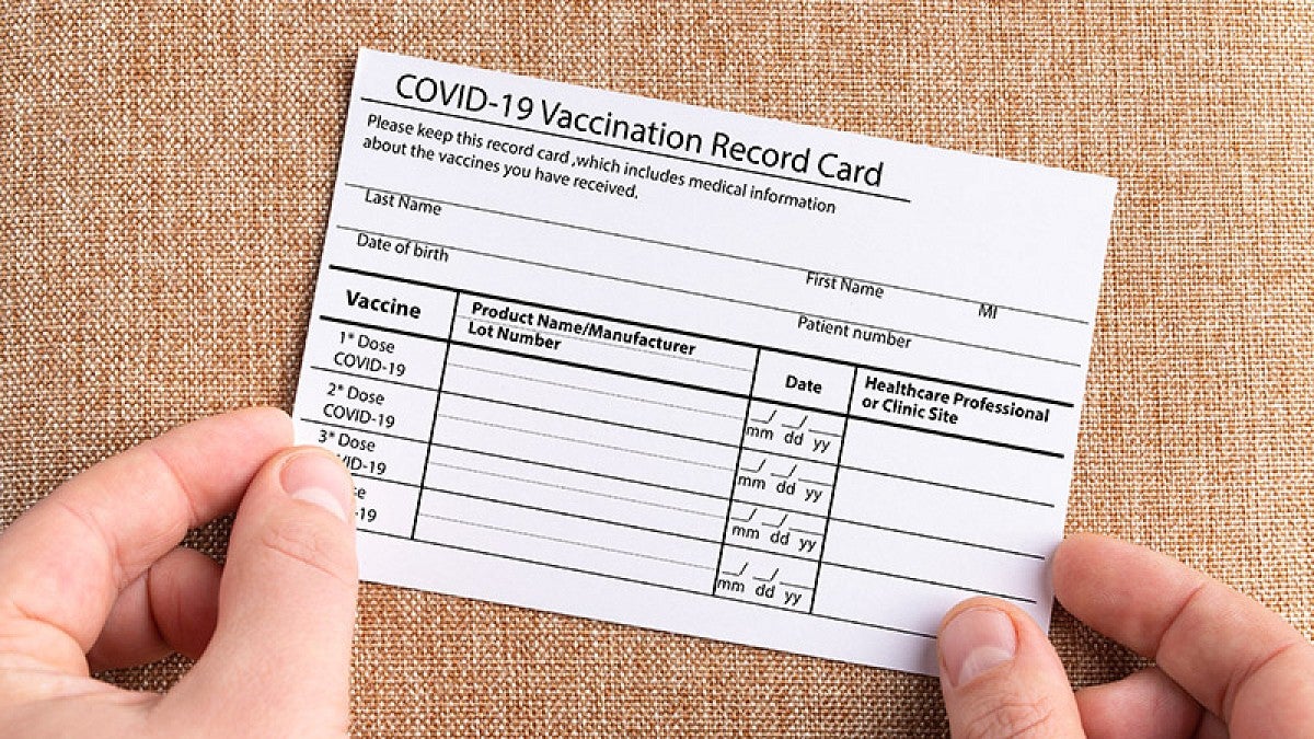 Vaccine registration card