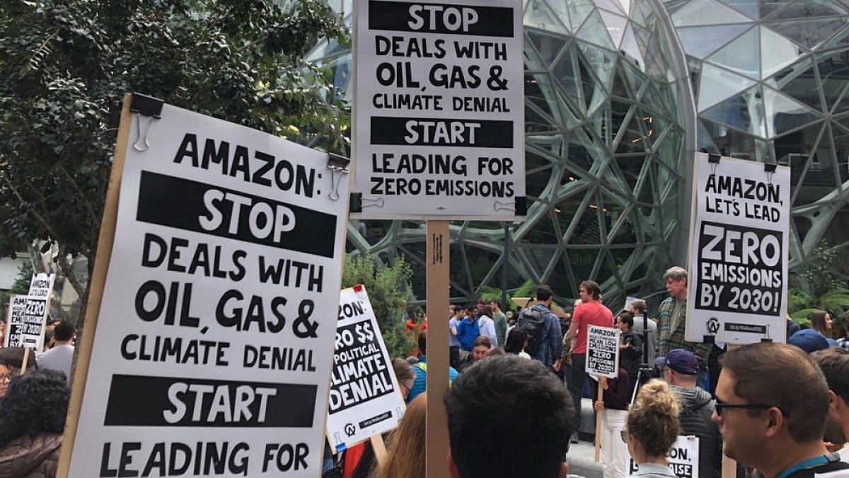 Amazon workers walkout