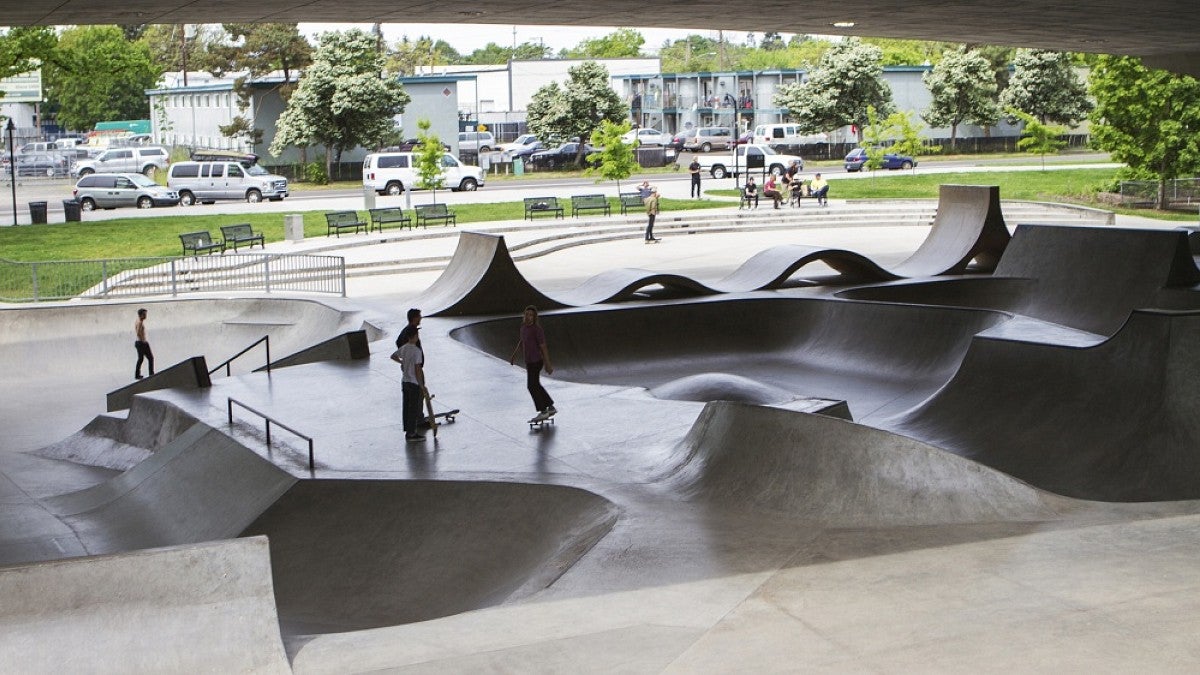 A skatepark