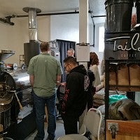 The roaster at Tailored Coffee Roasting