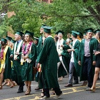 Scene from 2016 commencement ceremony