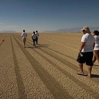 After touchdown, the team goes to recover the payload on the Playa.