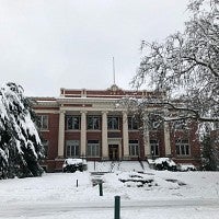 Snow-covered Johnson Hall