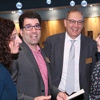 Associat professor Michael Najjar with guests