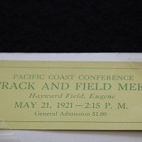 Track meet ticket from 1921
