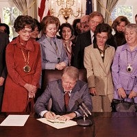 President Carter signs ERA extension
