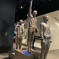 National Museum of African American History and Culture Statue of Tommie Smith, John Carlos, and Peter Norman of Australia at the Mexico City Olympics in 1968