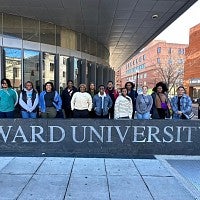 UO students visiting Howard University